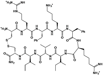 Chemical structure of the mCA4-5 self-assembling peptide