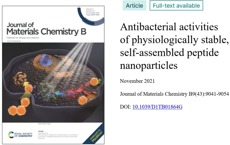 Journal of Materials Chemistry B article page